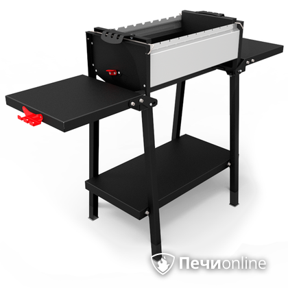 Мангал Grillver Крафтикс Сильвер на подставке в Актобе