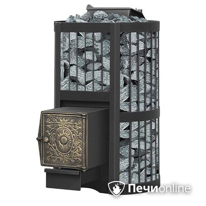 Дровяная банная печь Везувий Ураган Стандарт 22 (ДТ-4) с закрытой каменкой чугун в Актобе